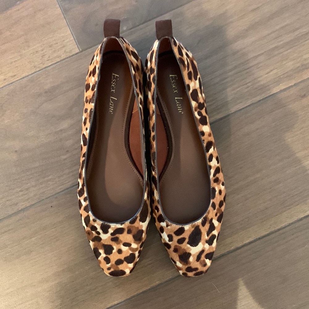 Essex lane cow hide flats